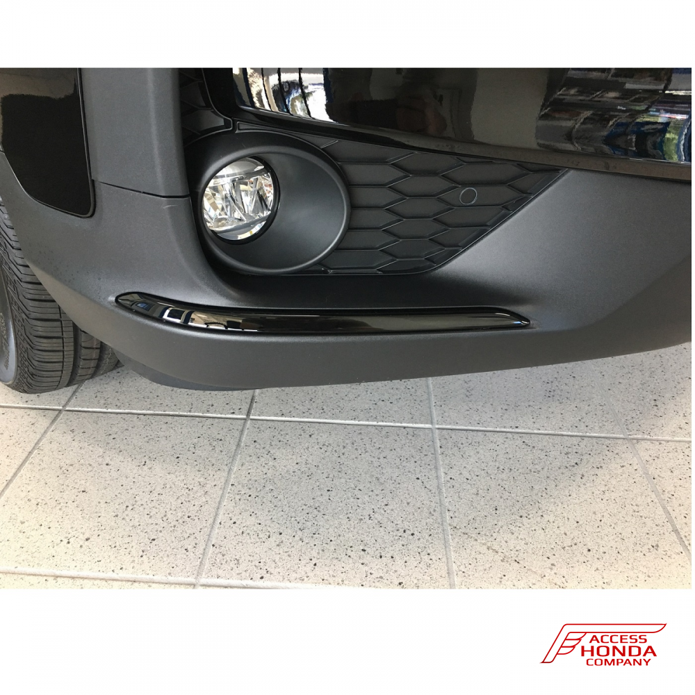 Накладки на передний и задний бампер (черные глянцевые) для Honda Pilot 3 2019-2021 Накладки на передний и задний бампер (черные глянцевые) для Honda Pilot 3 2019-2021