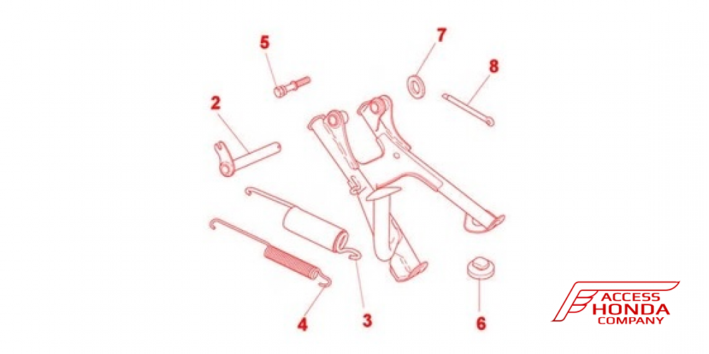 Оригинальная центральная подножка для мотоцикла Honda VFR1200X/XD Crosstourer (08M70MGH642) Оригинальная центральная подножка для мотоцикла Honda VFR1200X/XD Crosstourer (08M70MGH642)