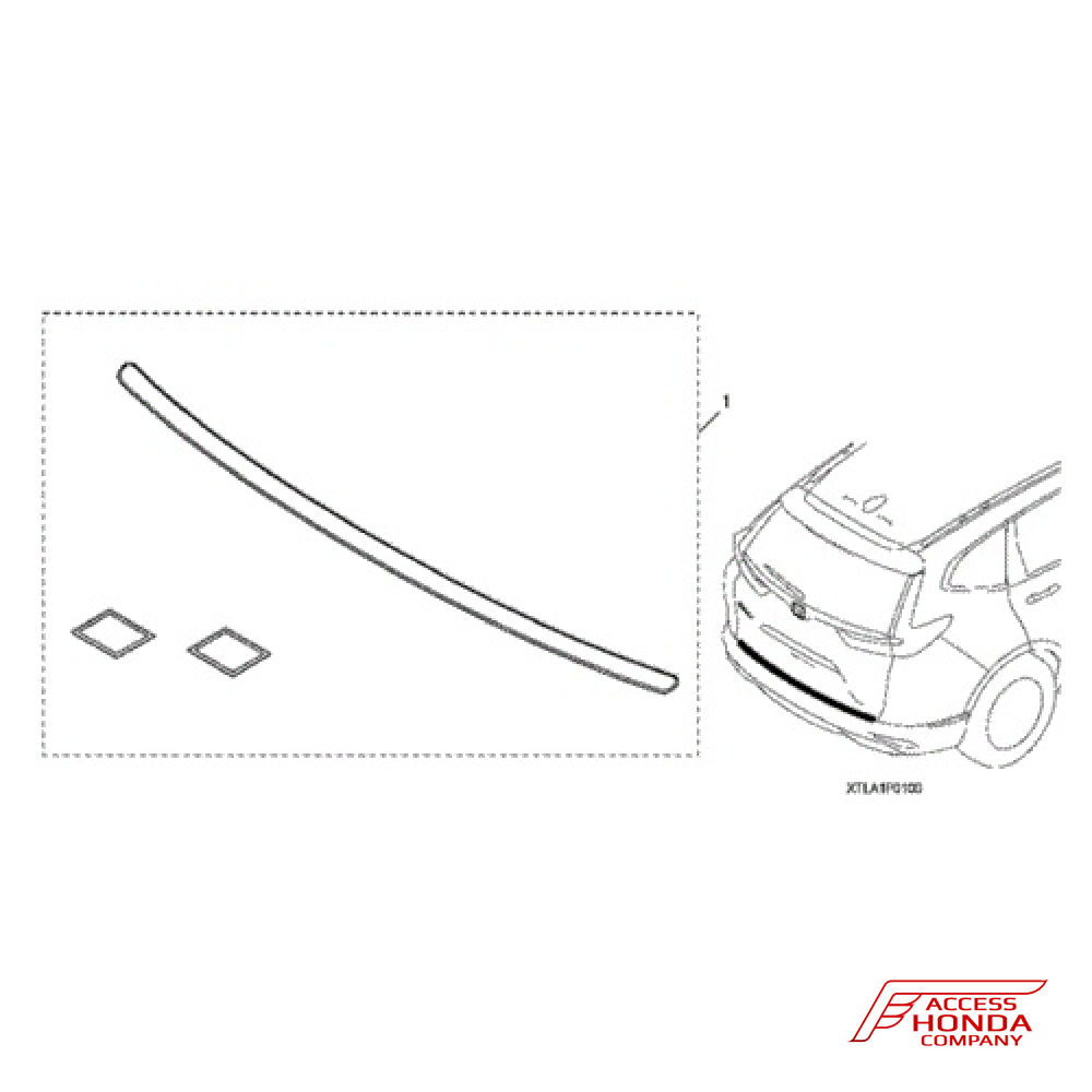 Защита заднего бампера на дверной проём Honda CR-V 5 Защита заднего бампера на дверной проём Honda CR-V 5