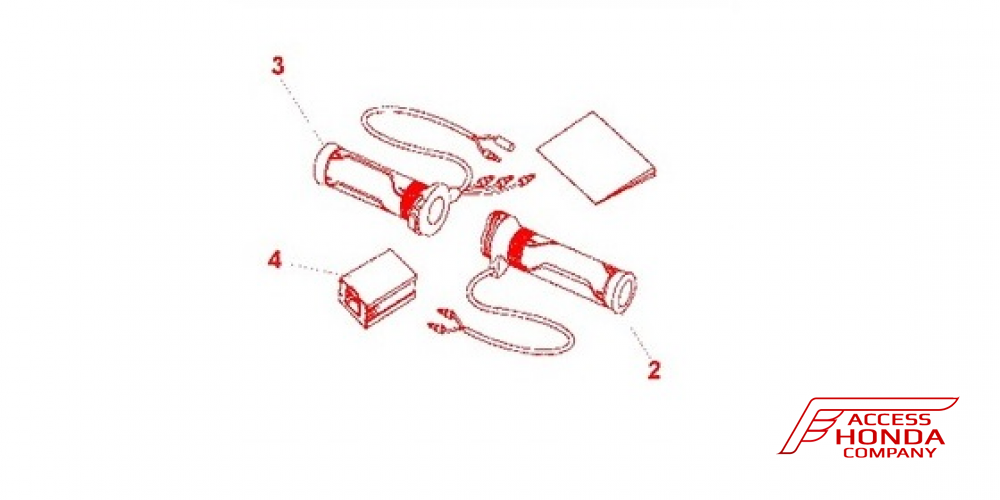 Оригинальные рукоятки с подогревом для мотоцикла Honda 08T50MGE800 Оригинальные рукоятки с подогревом для мотоцикла Honda 08T50MGE800