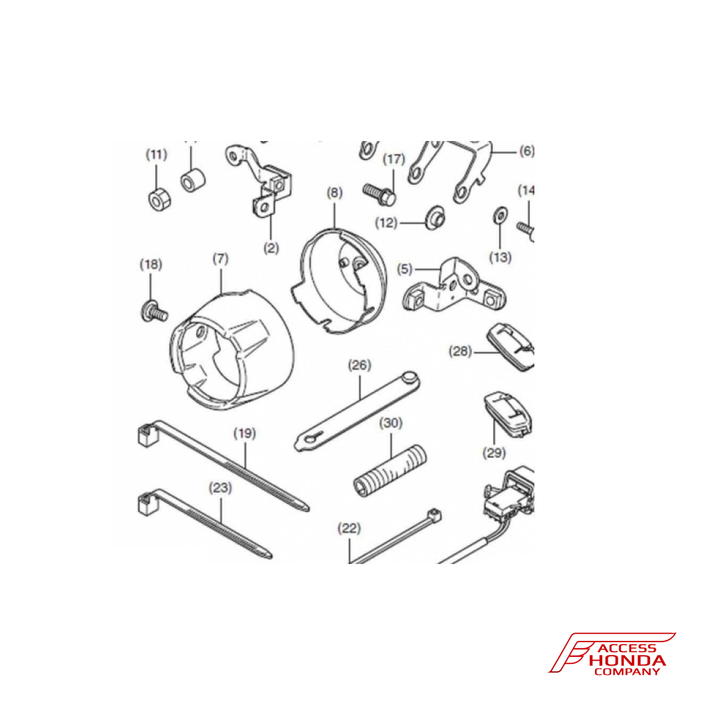 Монтажный комплект противотуманных фар для Honda NC750X 2021 Монтажный комплект противотуманных фар для Honda NC750X 2021