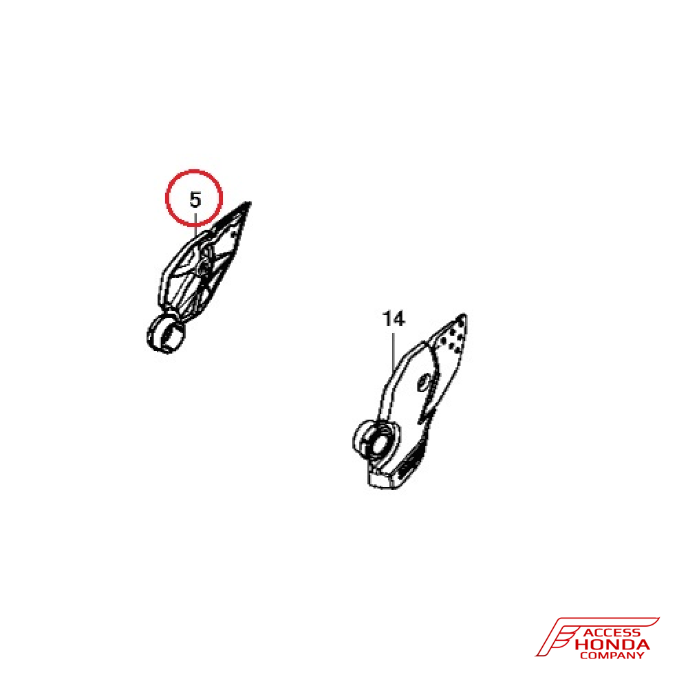 Оригинальная защита пятки (правая) для Honda Africa Twin CRF1000 2018- Оригинальная защита пятки (правая) для Honda Africa Twin CRF1000 2018-