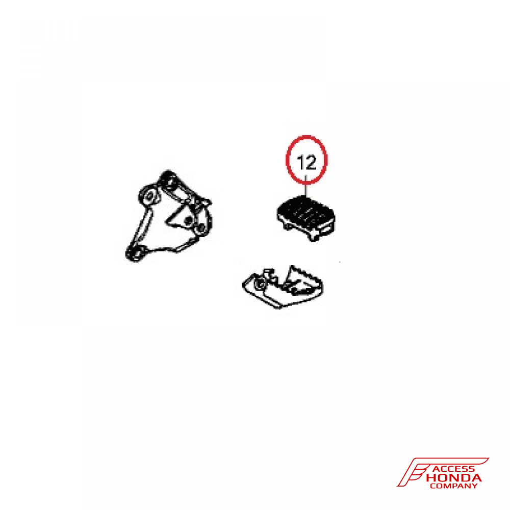 Резинка водительской подножки для Honda Africa Twin CRF1000 2018- Резинка водительской подножки для Honda Africa Twin CRF1000 2018-