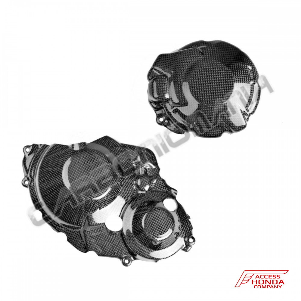 Декоративные крышки двигателя Carboniomania (Карбон) для Honda CBR1000RR 2017-2019 Декоративные крышки двигателя Carboniomania (Карбон) для Honda CBR1000RR 2017-2019