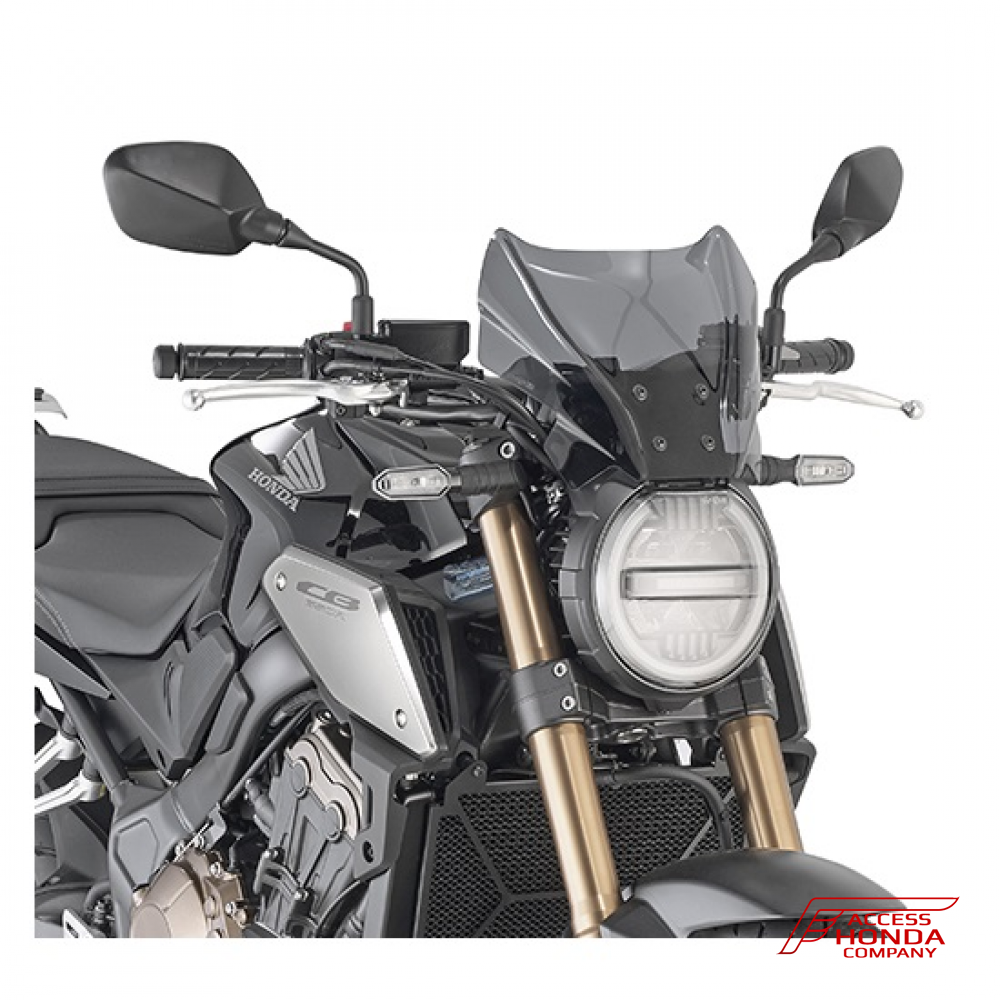 Дымчатое ветровое стекло Givi / Kappa для Honda CB650R 2019- / CB1000R 2019- Дымчатое ветровое стекло Givi / Kappa для Honda CB650R 2019- / CB1000R 2019-