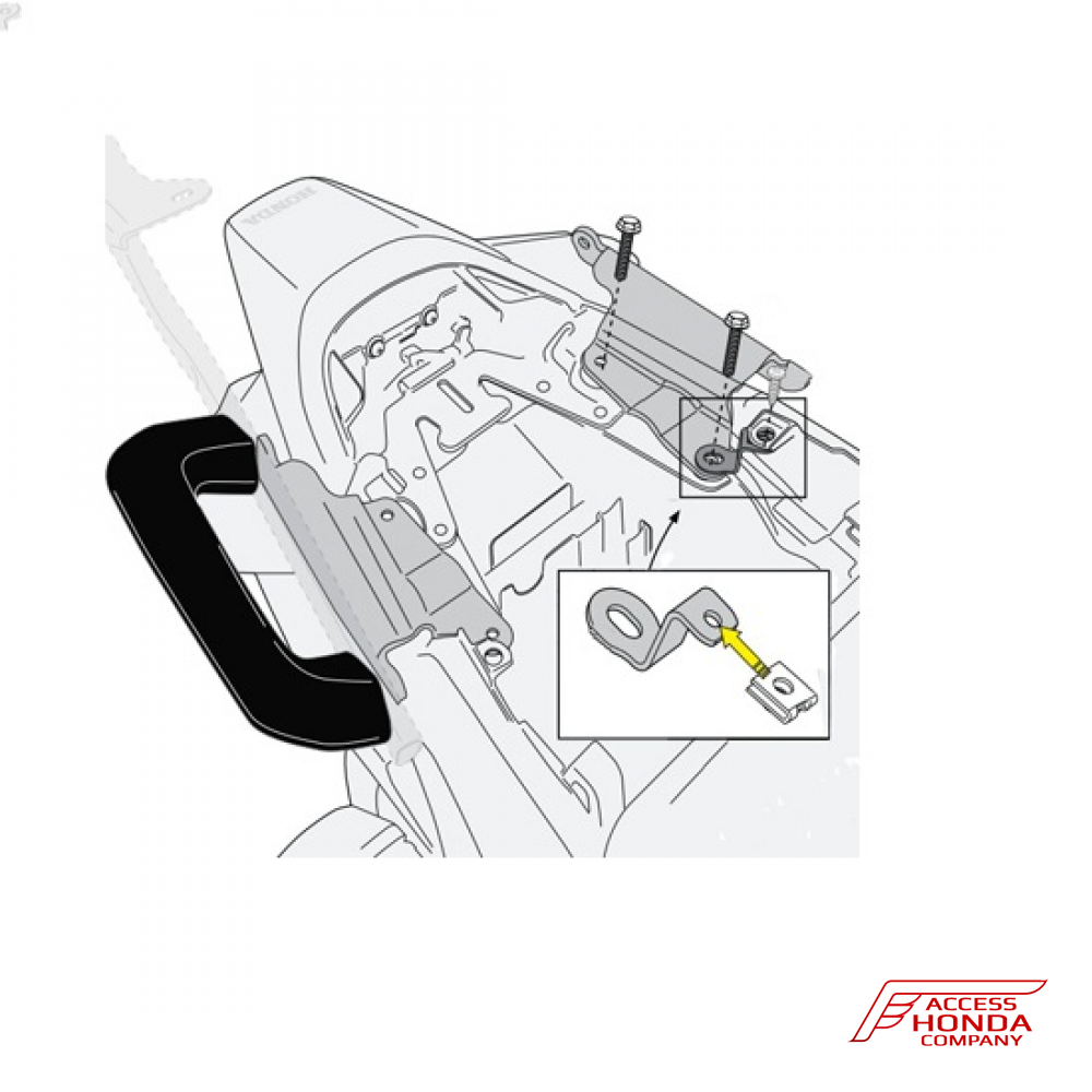 Дополнительный крепеж Givi / Kappa для установки крепления кофров на Honda VFR 800 F 2014-2018 Дополнительный крепеж Givi / Kappa для установки крепления кофров на Honda VFR 800 F 2014-2018