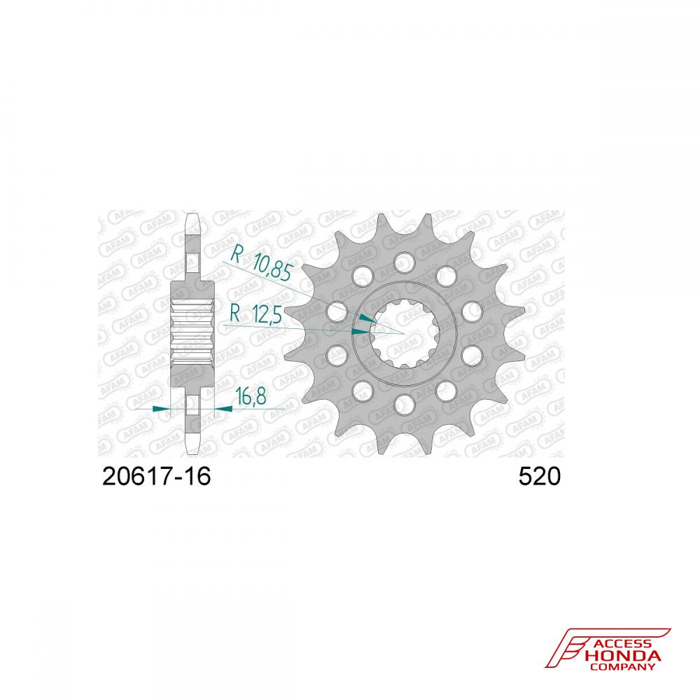 Звезда ведущая (передняя) AFAM под 520 цепь (JTF1373) Звезда ведущая (передняя) AFAM под 520 цепь (JTF1373)