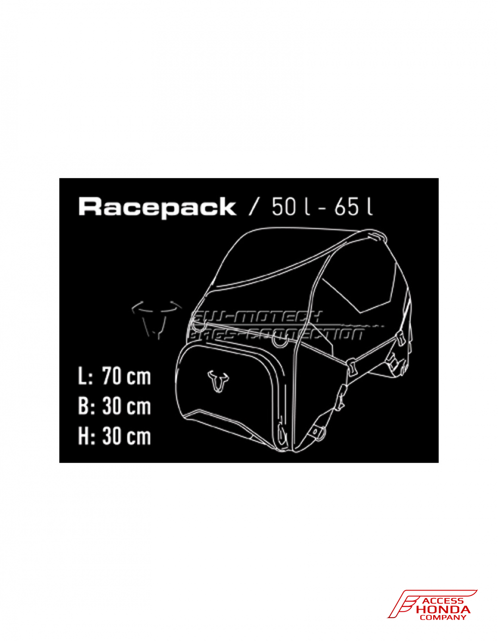 Сумка-кофр 1680 Ballistic Nylon 50-65л. SW-Motech (универсальная) для мотоцикла Honda Сумка-кофр 1680 Ballistic Nylon 50-65л. SW-Motech (универсальная) для мотоцикла Honda