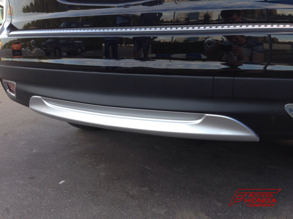 Защита бампера декоративная задняя Acura MDX 3 2013-2015 Защита бампера декоративная задняя Acura MDX 3 2013-2015