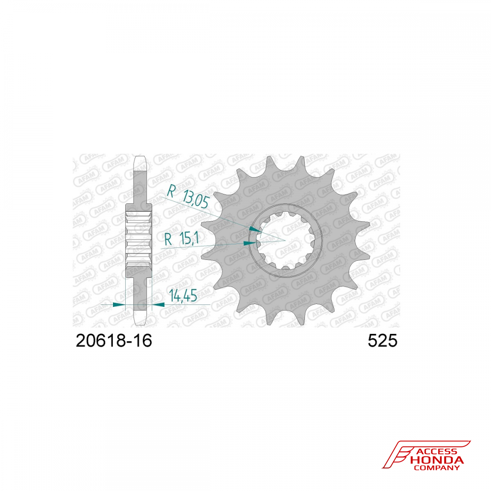Звезда ведущая (передняя) AFAM под 525 цепь Звезда ведущая (передняя) AFAM под 525 цепь