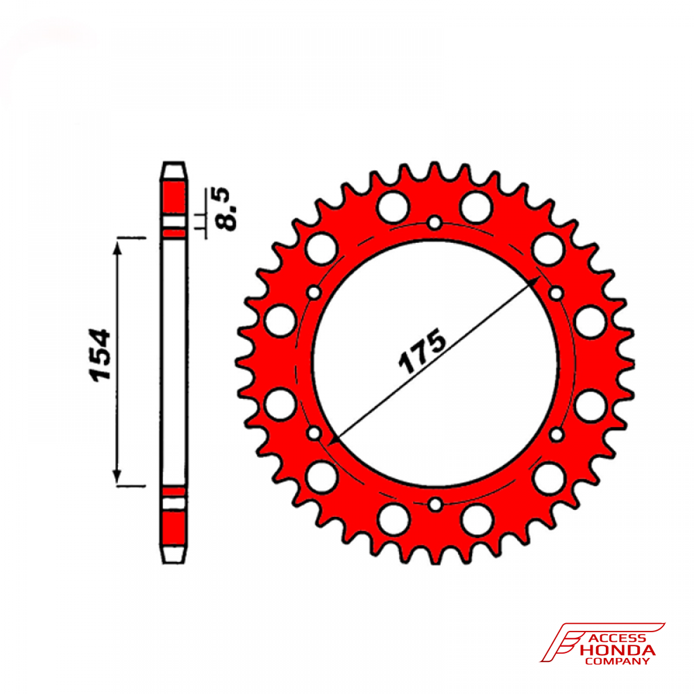 Звезда задняя ведомая PBR 258 под 530 цепи Звезда задняя ведомая PBR 258 под 530 цепи
