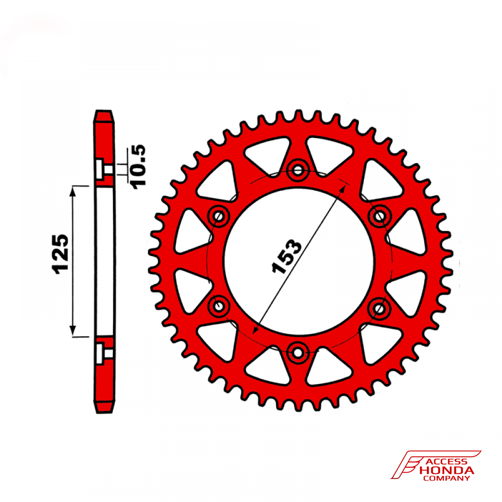 Звезда задняя ведомая PBR 288 под 520 цепи Звезда задняя ведомая PBR 288 под 520 цепи