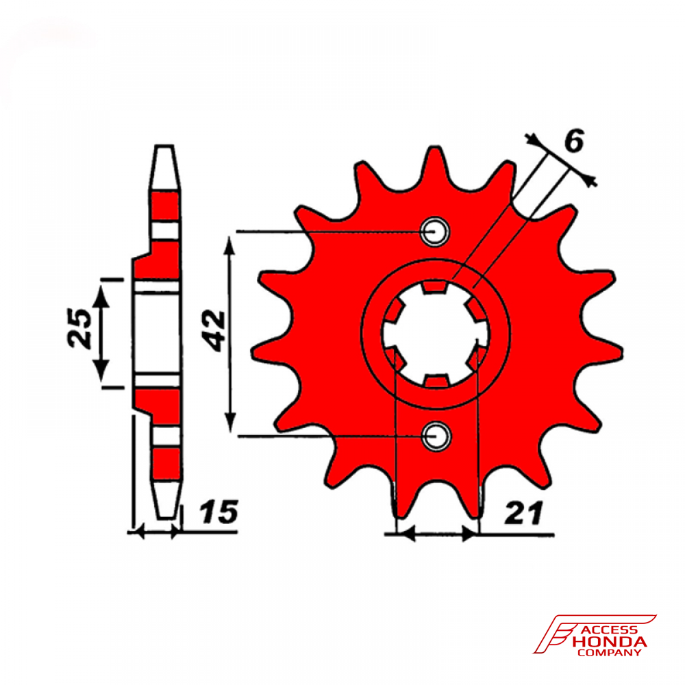 Звезда передняя ведущая PBR 294 под 530 цепи Звезда передняя ведущая PBR 294 под 530 цепи