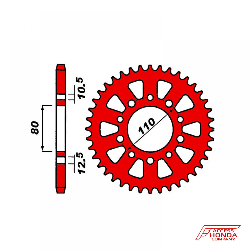 Звезда задняя ведомая PBR 334 под 530 цепи Звезда задняя ведомая PBR 334 под 530 цепи