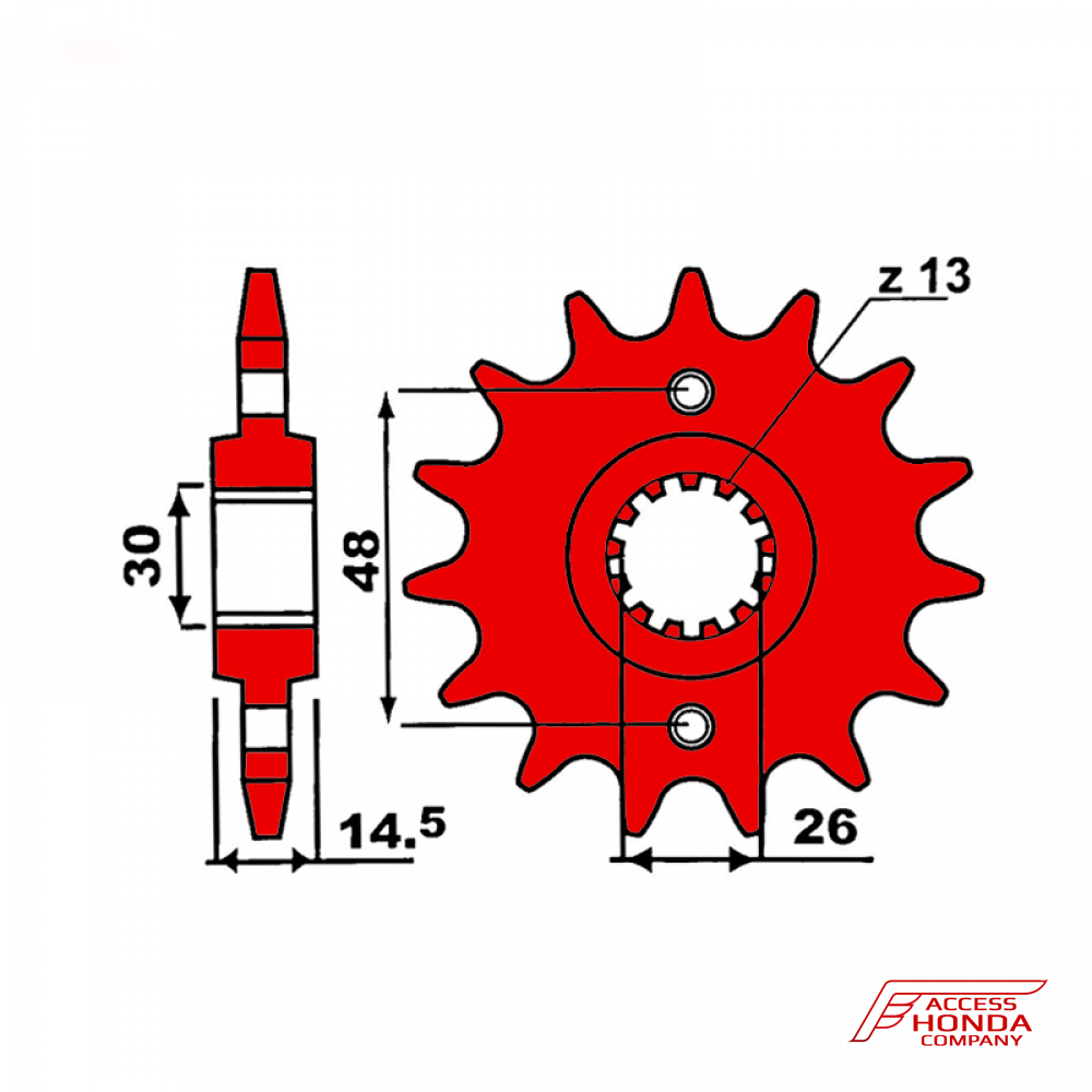 Звезда передняя ведущая PBR 339 под 530 цепи Звезда передняя ведущая PBR 339 под 530 цепи