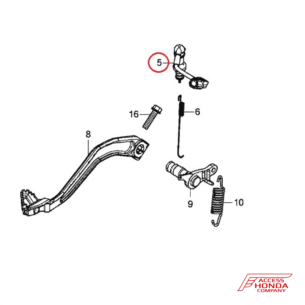 Датчик стоп-сигнала (лягушка) заднего тормоза для Honda Africa Twin CRF1000L 2016-2017 Датчик стоп-сигнала (лягушка) заднего тормоза для Honda Africa Twin CRF1000L 2016-2017