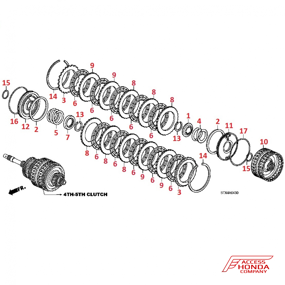 Четвертая и пятая передачи АТ для Acura MDX 2 Четвертая и пятая передачи АТ для Acura MDX 2