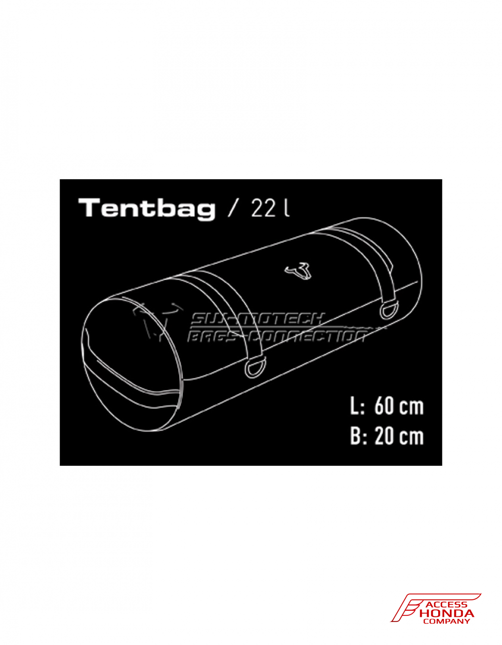 Сумка-кофр 1680 Ballistic Nylon 22л. SW-Motech для мотоцикла Honda Сумка-кофр 1680 Ballistic Nylon 22л. SW-Motech для мотоцикла Honda