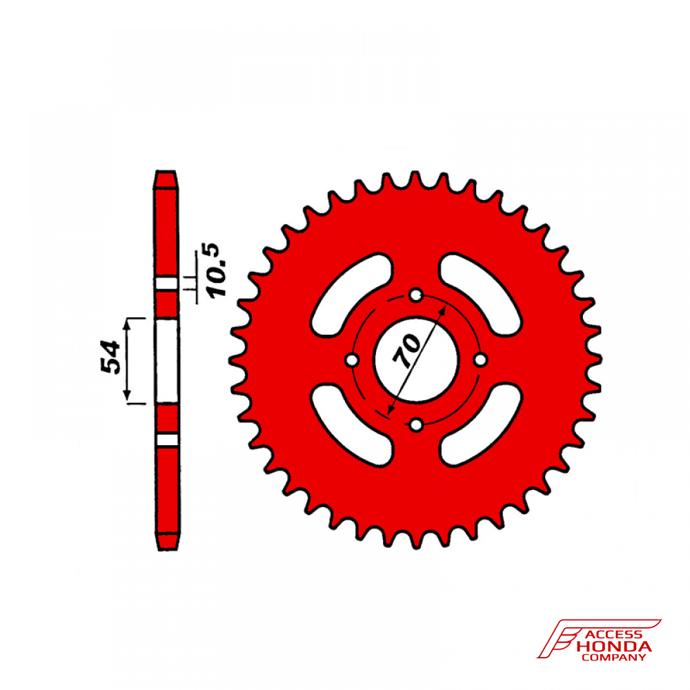 Звезда задняя ведомая PBR 4304 под 428 цепи Звезда задняя ведомая PBR 4304 под 428 цепи