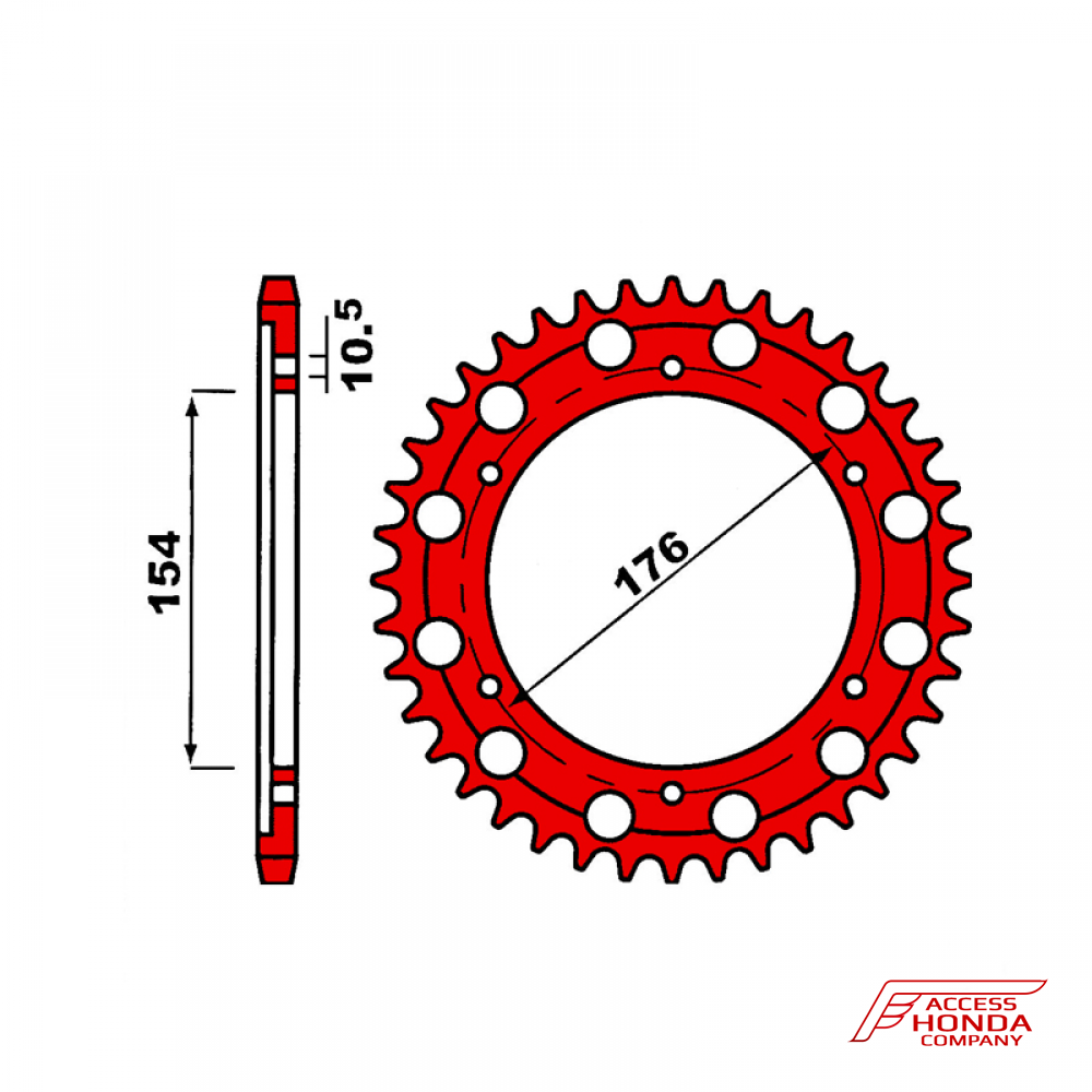 Звезда задняя ведомая PBR 4434 под 530 цепи Звезда задняя ведомая PBR 4434 под 530 цепи