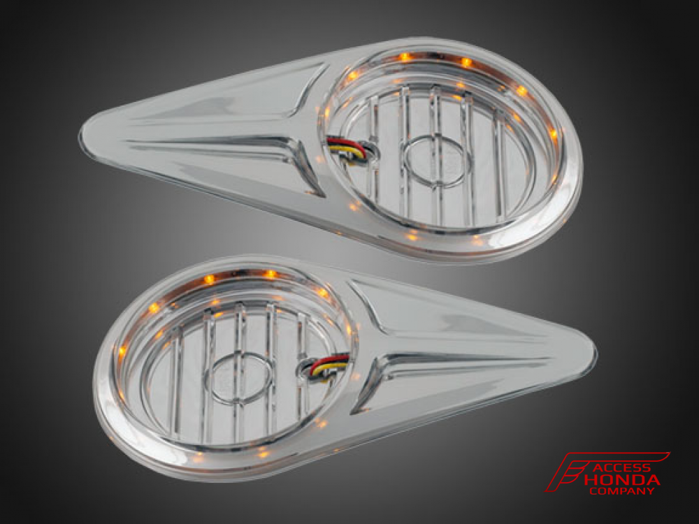 Накладки под эмблемы LED (пара) для Honda GL1800 Gold Wing 45-1694A Накладки под эмблемы LED (пара) для Honda GL1800 Gold Wing 45-1694A