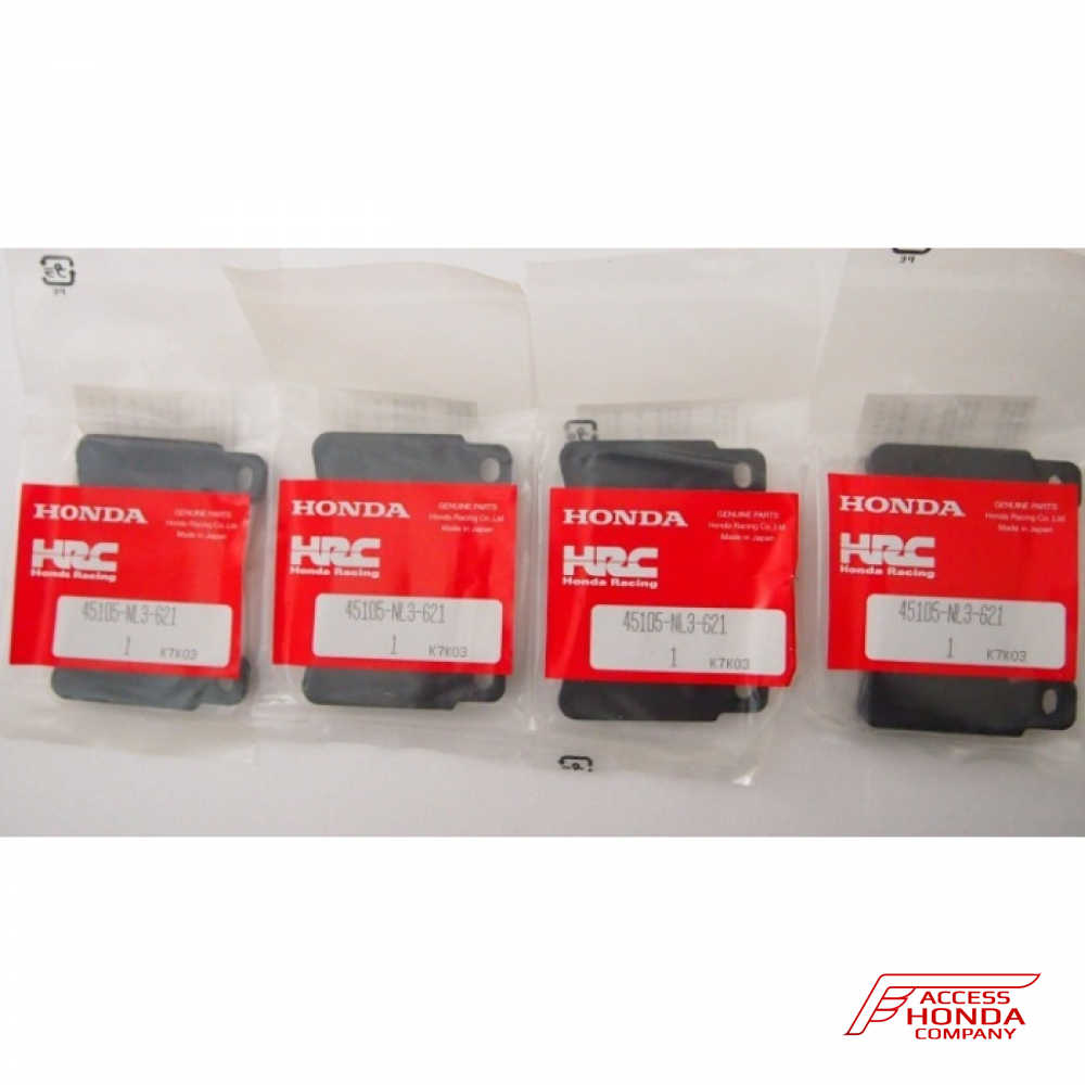 Оригинальные спортивные тормозные колодки Honda HRC 45105NL3621 (45105-NL3-621) Оригинальные спортивные тормозные колодки Honda HRC 45105NL3621 (45105-NL3-621)