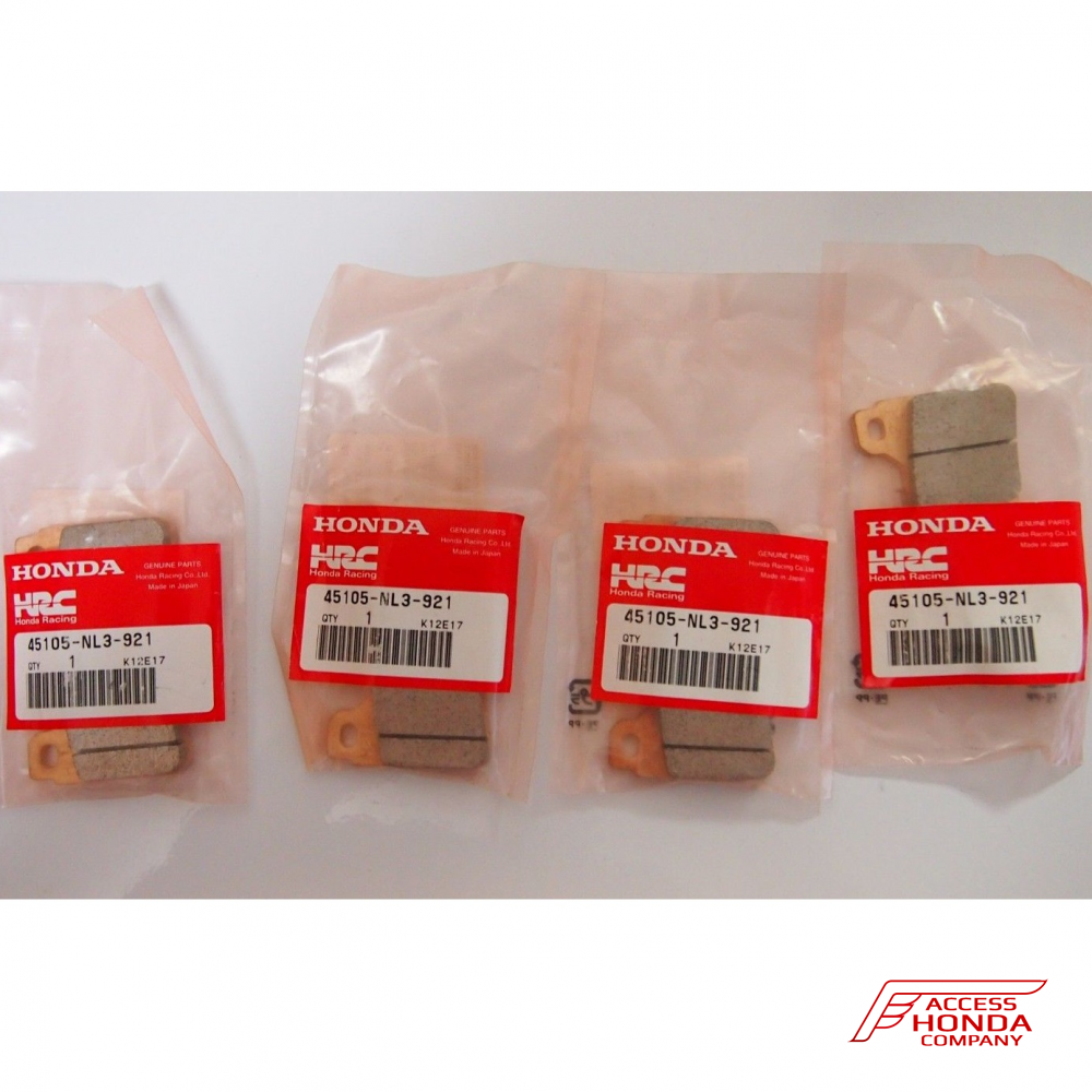 Оригинальные спортивные тормозные колодки HONDA HRC 45106NL3921 (45106-NL3-921) Оригинальные спортивные тормозные колодки HONDA HRC 45106NL3921 (45106-NL3-921)