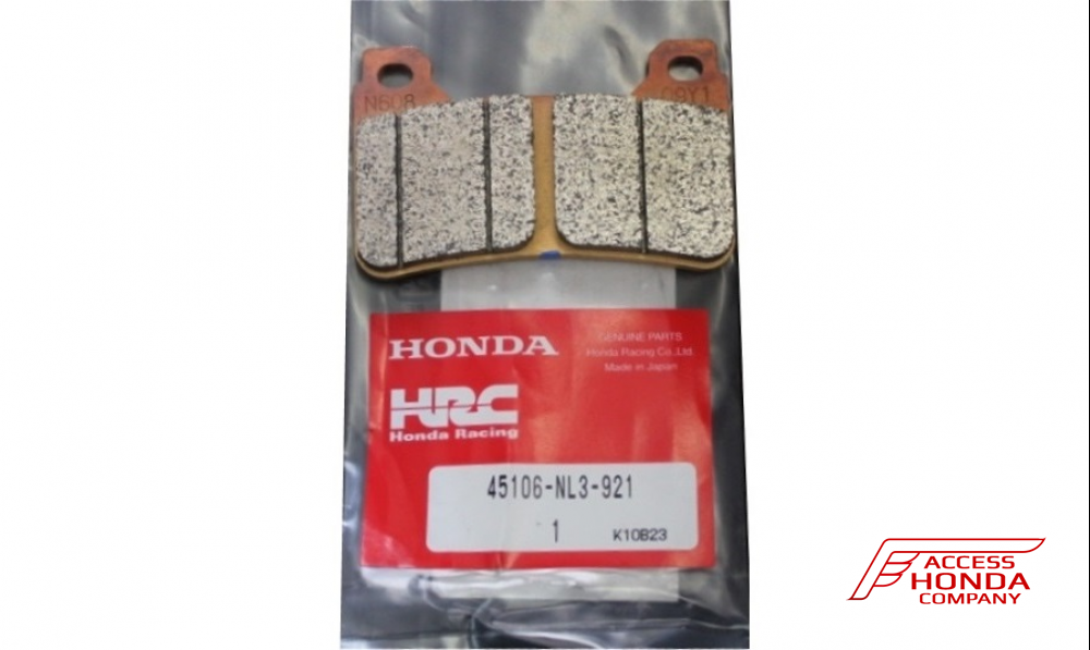 Оригинальные спортивные тормозные колодки HONDA HRC 45106NL3921 (45106-NL3-921) Оригинальные спортивные тормозные колодки HONDA HRC 45106NL3921 (45106-NL3-921)