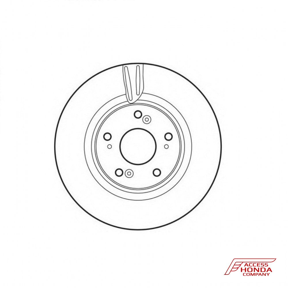 Диск тормозной передний для Honda CR-V 5 Диск тормозной передний для Honda CR-V 5