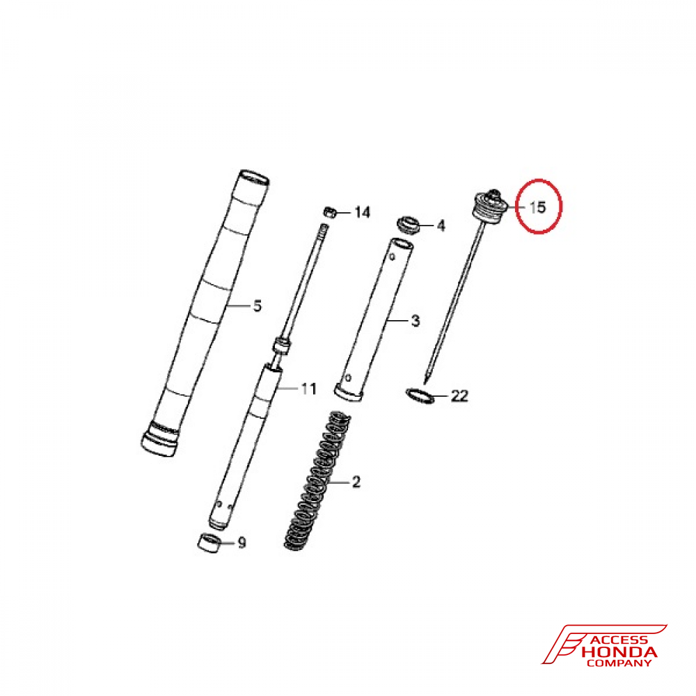 Пробка пера вилки мотоцикла Honda Africa Twin CRF1000 Пробка пера вилки мотоцикла Honda Africa Twin CRF1000