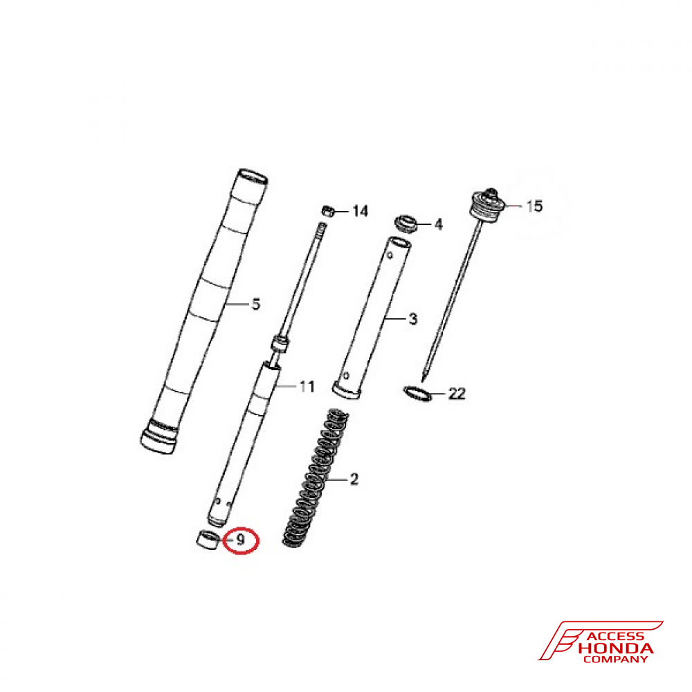 Втулка пера вилки мотоцикла для Honda Africa Twin CRF1000 Втулка пера вилки мотоцикла для Honda Africa Twin CRF1000