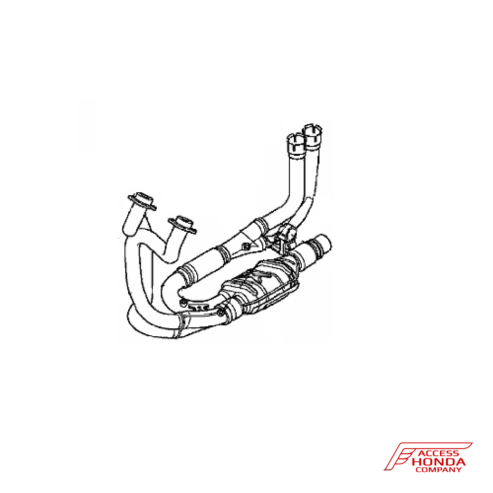 Оригинальная выхлопная труба Honda VFR1200F 2010-2011 (МКПП) Оригинальная выхлопная труба Honda VFR1200F 2010-2011 (МКПП)