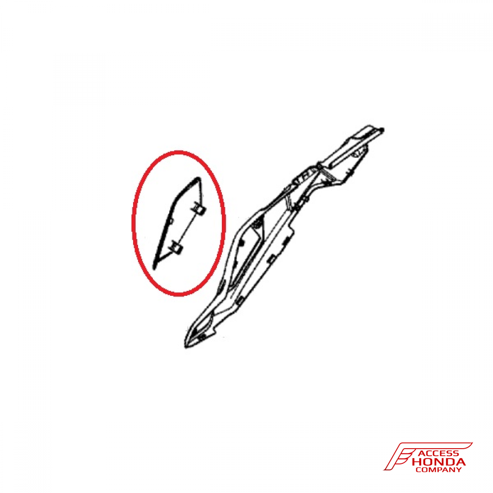 Люк задней облицовочной панели (правой) / обтекателя хвоста для Honda Africa Twin CRF1000 Adventure Sports 2018 Люк задней облицовочной панели (правой) / обтекателя хвоста для Honda Africa Twin CRF1000 Adventure Sports 2018