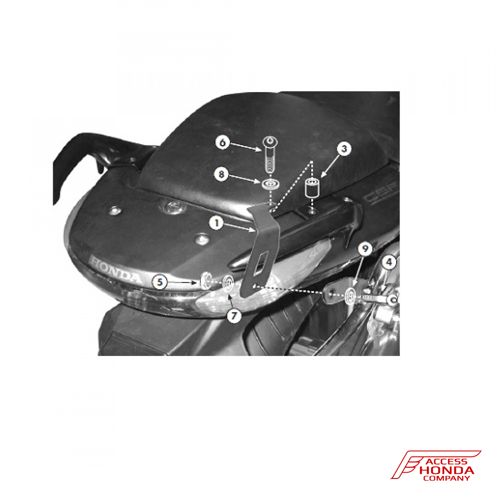 Комплект крепежей Givi / Kappa для мотоцикла Honda Комплект крепежей Givi / Kappa для мотоцикла Honda