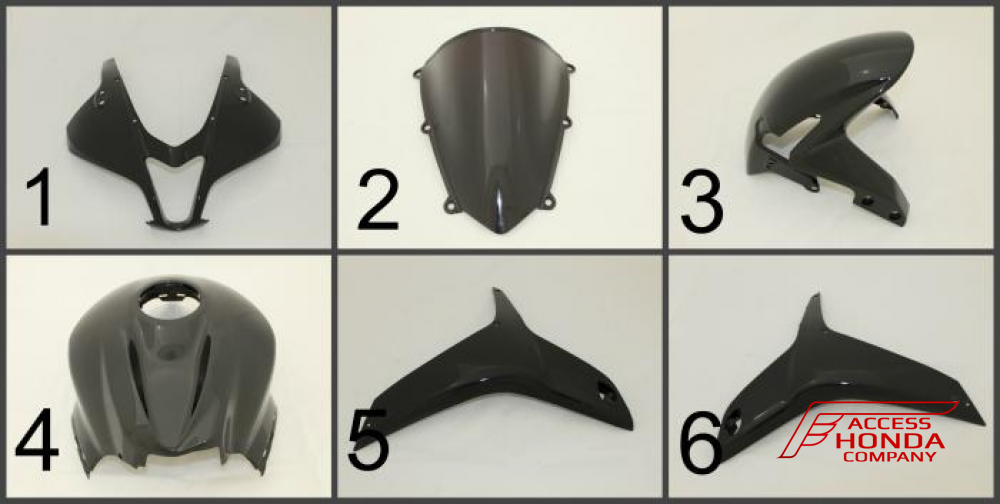 Комплект пластика - обтекателя для мотоцикла Honda CBR600RR 2007-2012 Комплект пластика - обтекателя для мотоцикла Honda CBR600RR 2007-2012