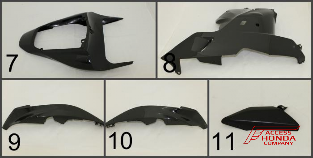 Комплект пластика - обтекателя для мотоцикла Honda CBR600RR 2007-2012 Комплект пластика - обтекателя для мотоцикла Honda CBR600RR 2007-2012