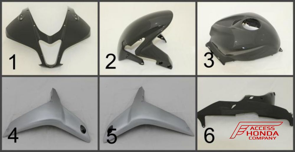 Комплект пластика - обтекателя для мотоцикла Honda CBR600RR 2007-2012 Комплект пластика - обтекателя для мотоцикла Honda CBR600RR 2007-2012