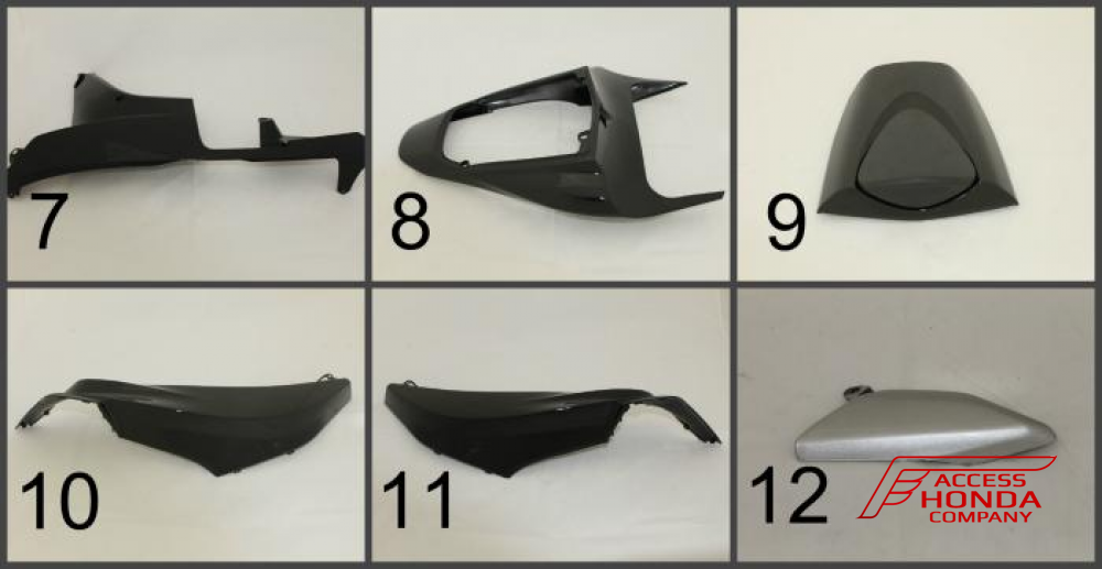 Комплект пластика - обтекателя для мотоцикла Honda CBR600RR 2007-2012 Комплект пластика - обтекателя для мотоцикла Honda CBR600RR 2007-2012