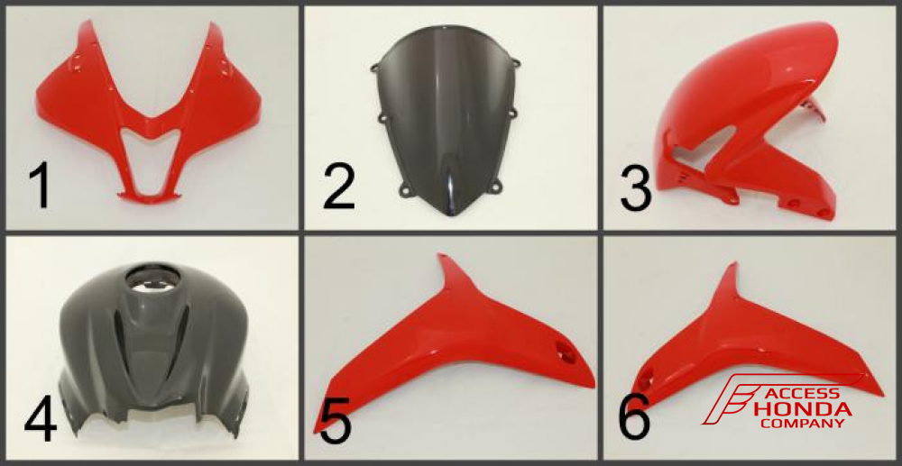 Комплект пластика - обтекателя для мотоцикла Honda CBR600RR 2007-2012 Комплект пластика - обтекателя для мотоцикла Honda CBR600RR 2007-2012