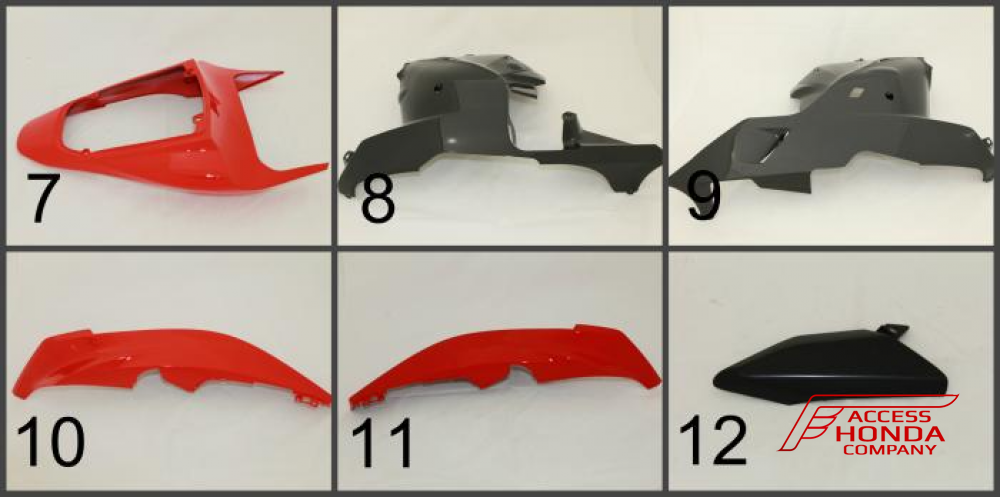 Комплект пластика - обтекателя для мотоцикла Honda CBR600RR 2007-2012 Комплект пластика - обтекателя для мотоцикла Honda CBR600RR 2007-2012