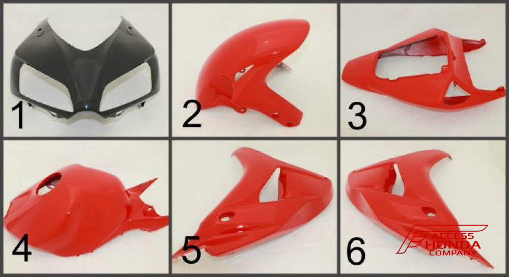 Комплект пластика - обтекателя для мотоцикла Honda CBR1000RR 2006-2007 Комплект пластика - обтекателя для мотоцикла Honda CBR1000RR 2006-2007