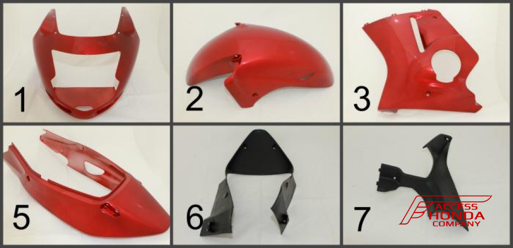 Комплект пластика - обтекателя для мотоцикла Honda CBR1100XX 1996-2007 Комплект пластика - обтекателя для мотоцикла Honda CBR1100XX 1996-2007