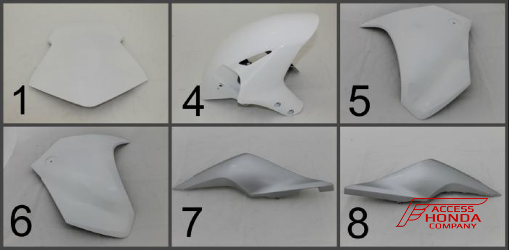 Комплект пластика - обтекателя для мотоцикла Honda VFR1200F 2009-2017 Комплект пластика - обтекателя для мотоцикла Honda VFR1200F 2009-2017