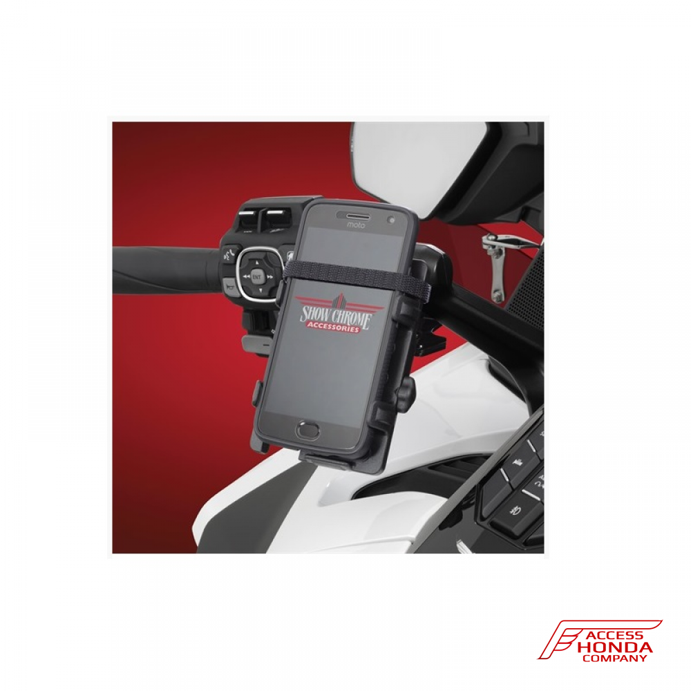 Крепление телефона/GPS на руль (черное) для Honda GL1800 Gold Wing 2018- Крепление телефона/GPS на руль (черное) для Honda GL1800 Gold Wing 2018-