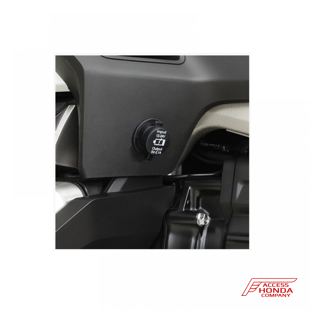 Герметичная розетка USB в штатное место (двойная) 1A для Honda GL1800 Gold Wing 2018- Герметичная розетка USB в штатное место (двойная) 1A для Honda GL1800 Gold Wing 2018-