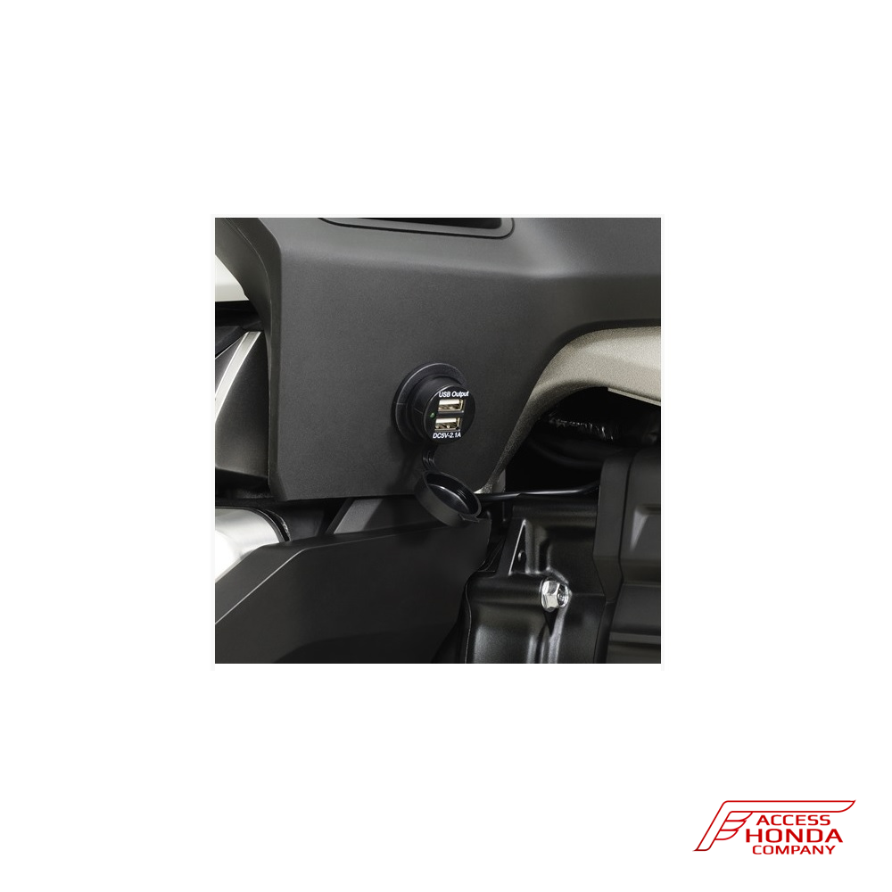 Герметичная розетка USB в штатное место (двойная) 1A для Honda GL1800 Gold Wing 2018- Герметичная розетка USB в штатное место (двойная) 1A для Honda GL1800 Gold Wing 2018-