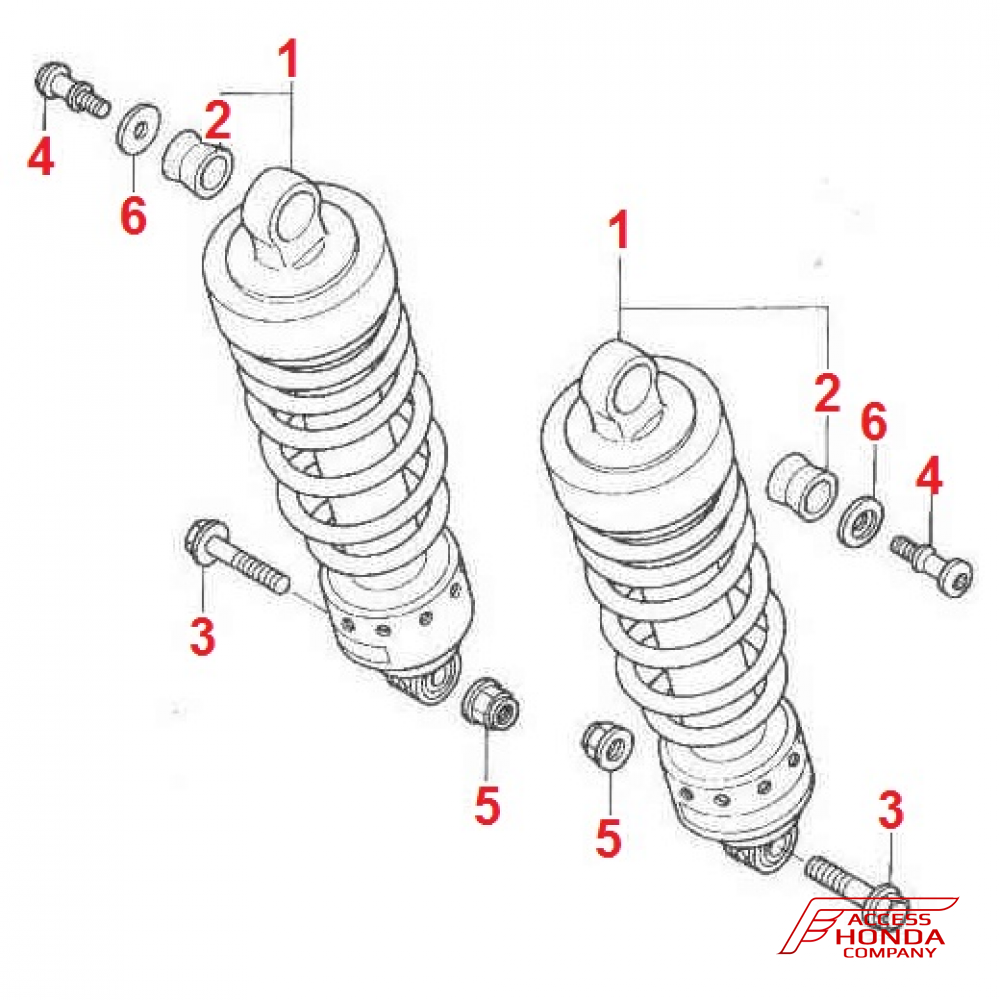 Амортизаторы для мотоцикла Honda X4 Амортизаторы для мотоцикла Honda X4