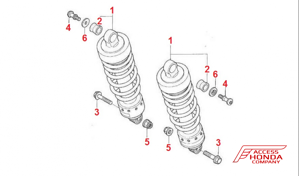 Амортизаторы для мотоцикла Honda X4 Амортизаторы для мотоцикла Honda X4