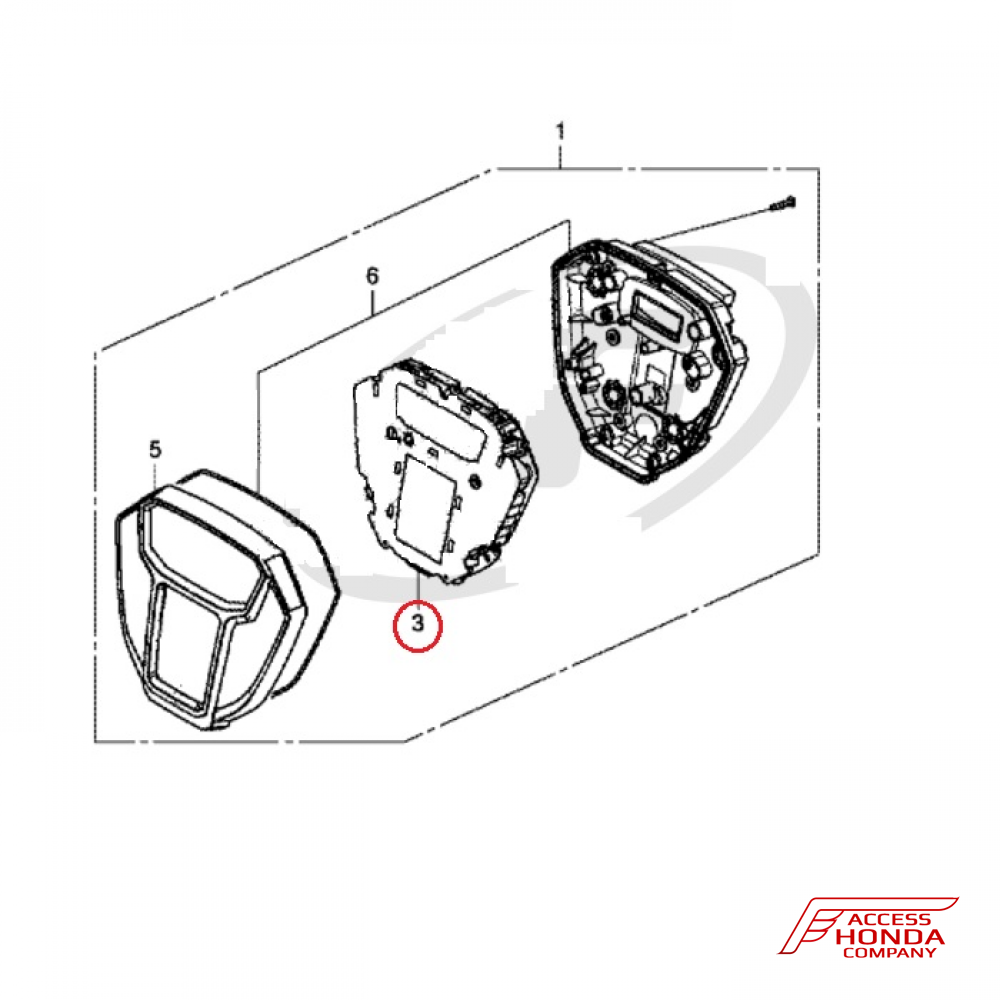 Плата приборной панели с дисплеем для Honda Africa Twin CRF1000L 2016-2017 (АКПП) Плата приборной панели с дисплеем для Honda Africa Twin CRF1000L 2016-2017 (АКПП)