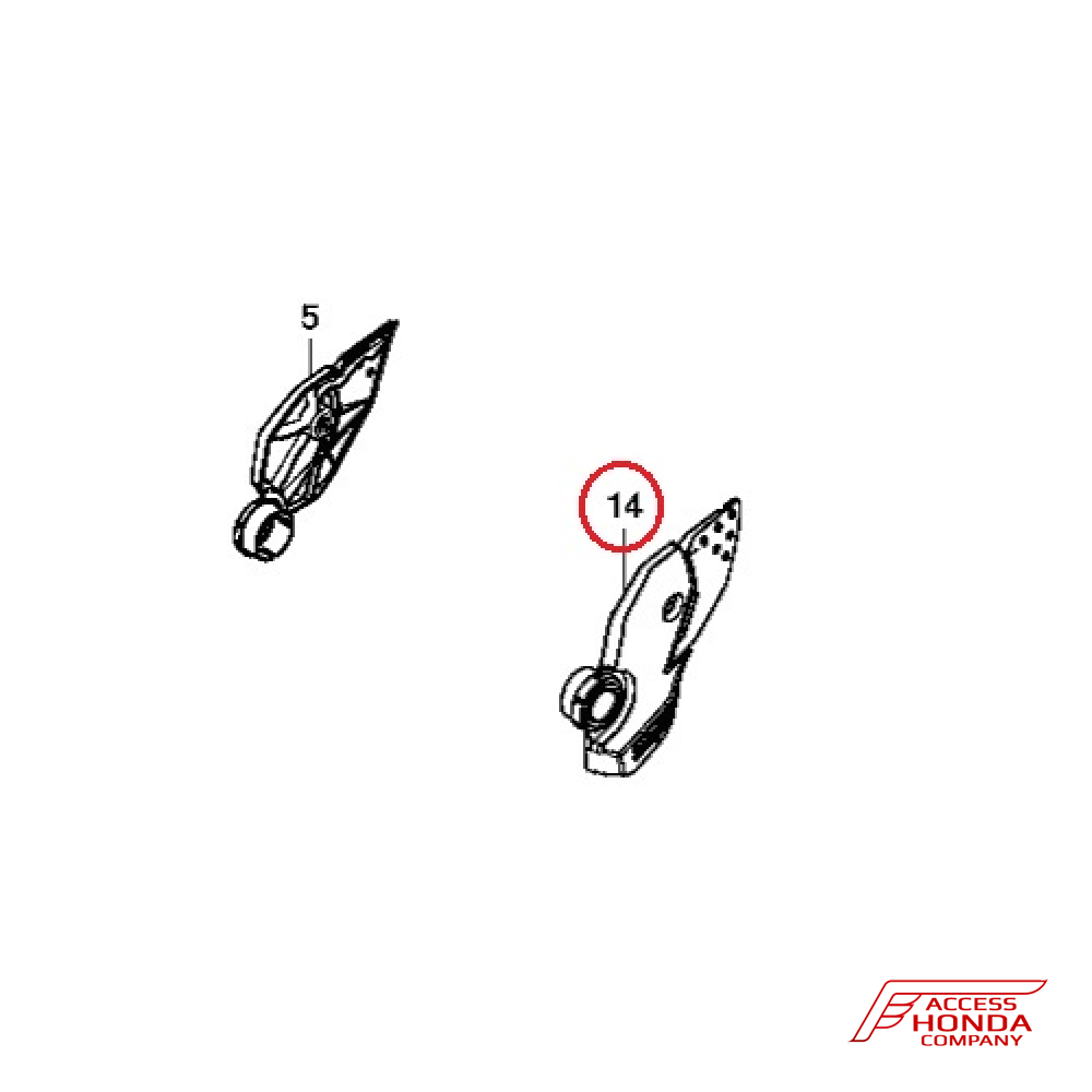 Оригинальная защита пятки (левая) для Honda Africa Twin CRF1000 2018- Оригинальная защита пятки (левая) для Honda Africa Twin CRF1000 2018-